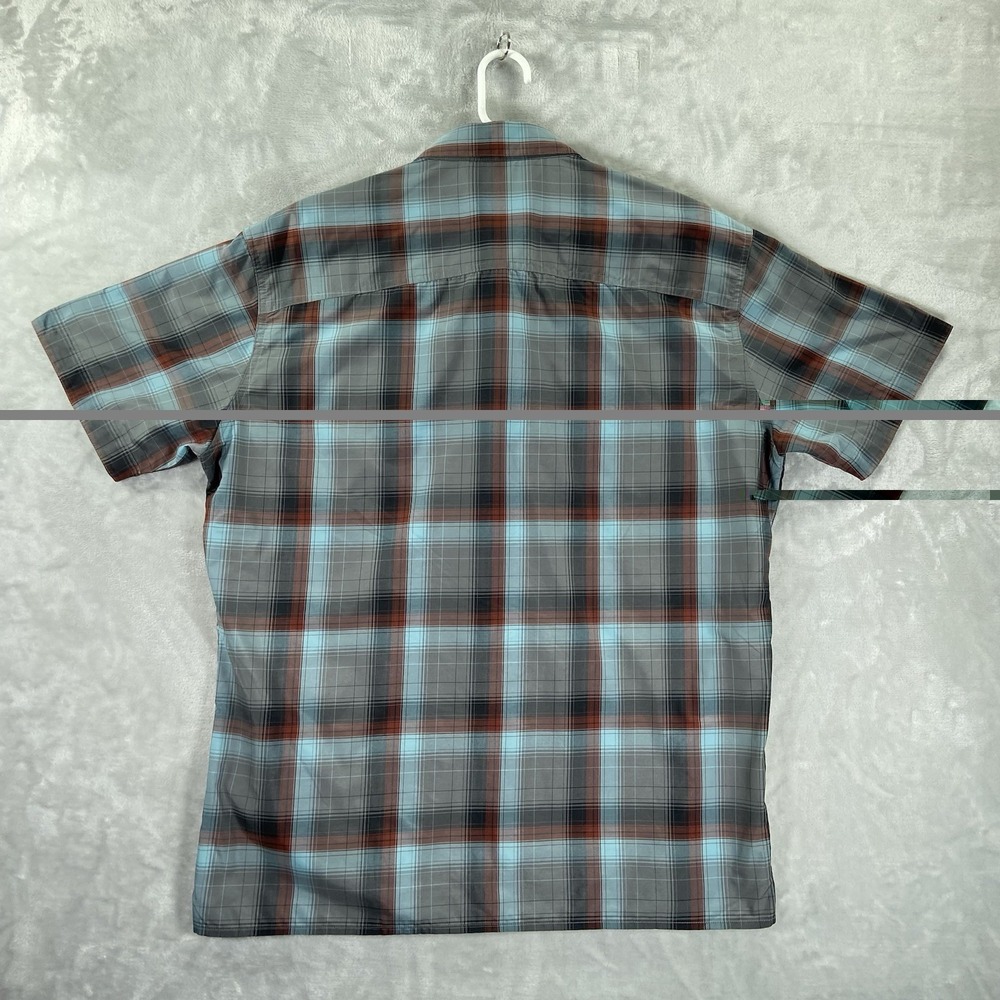 KUHL Shirt men's XL Button Up Response Short Sleeve Plaid Casual Outdoor *READ* - Picture 12 of 12